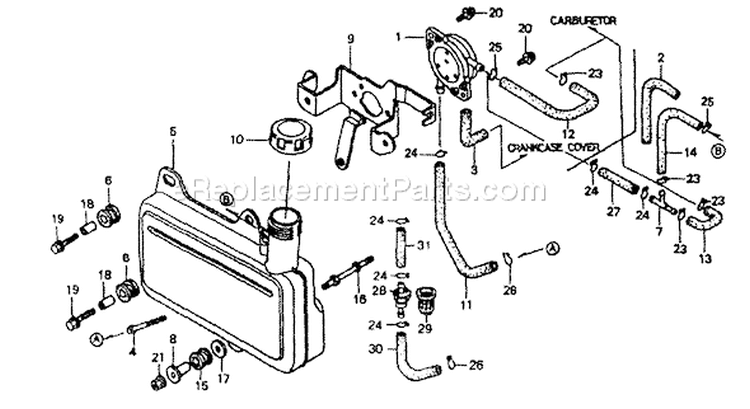 Page N Diagram and Parts List for 1054-0  Briggs and Stratton Pressure Washer